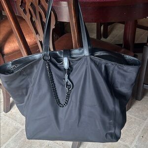Rebecca Minkoff Weekend Tote Bag with Chain Accent Vegan tote